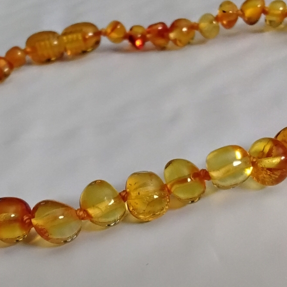 COPY - Baltic Wonder Amber Necklace 100%Certified Authentic 12.5 inches. Helps … - Picture 5 of 7